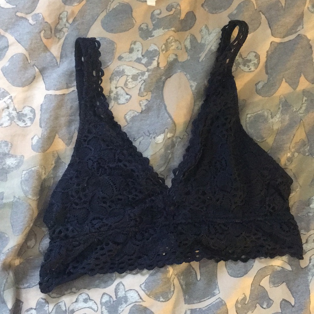 Navy lace bralette